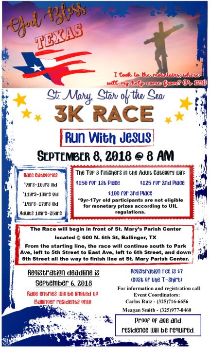 St Marys 3K Race 2018